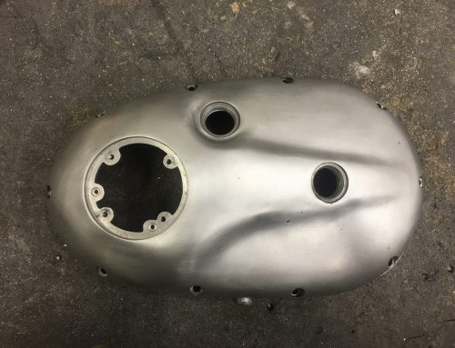 BSA B40WD casing repaired